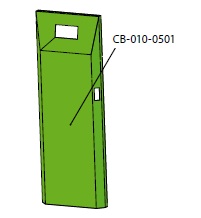 Ізоляційні дверцята котла CВ 10кВт - CB-010-0501-RAL6018
